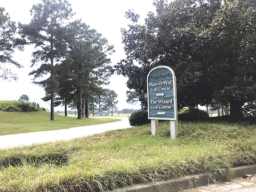 Golf course signs